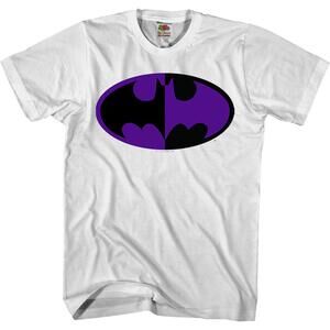 Black And Purple Bat Symbol Batman Tshirt